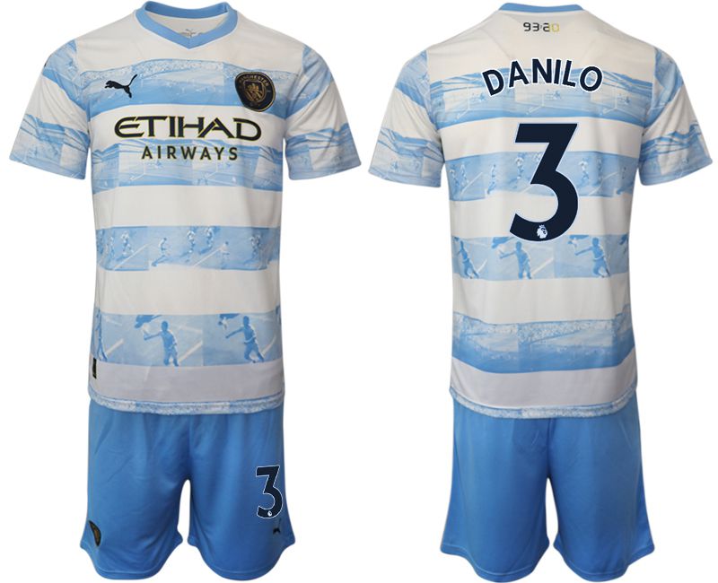 Men 2022-2023 Club Manchester City blue 3 Soccer Jersey